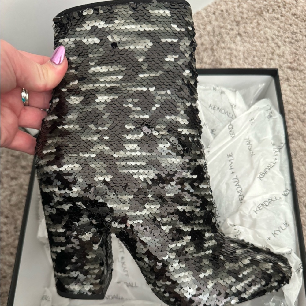 Sequin booties